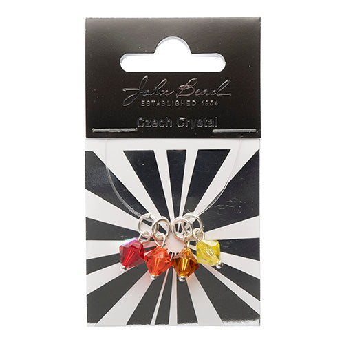 Czech Bicone Charms 8mm (4pcs) 