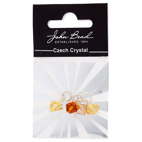 Czech Bicone Charms 8mm (4pcs) 