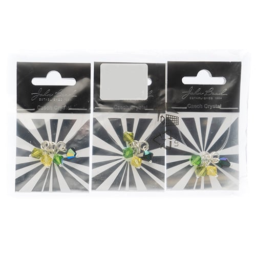 Czech Bicone Charms 8mm (4pcs) 