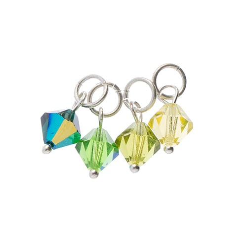 Czech Bicone Charms 8mm (4pcs)