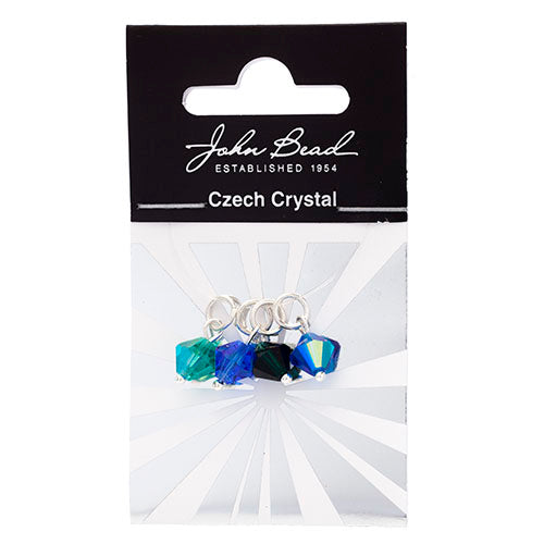 Czech Bicone Charms 8mm (4pcs) 