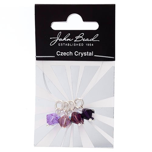 Czech Bicone Charms 8mm (4pcs) 