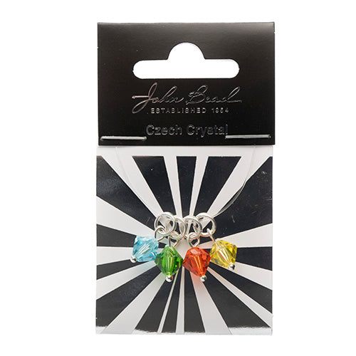 Czech Bicone Charms 8mm (4pcs) 