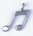 Pendant - Music Note Antique Pewter Lead Free