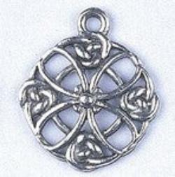 Pendant - Celtic Cross In Circle Antique Silver Lead Free