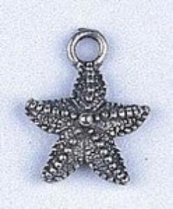 Pendant - Small Star Fish Antique Silver Lead Free