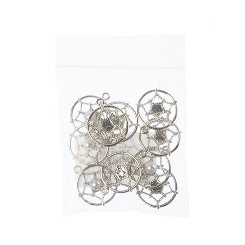 Pendant - Dream Catcher With Crystal Bead Nickel