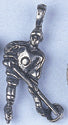 Pendant - Ringette Player 25mm Antique Silver Lead Free / Nickel Free