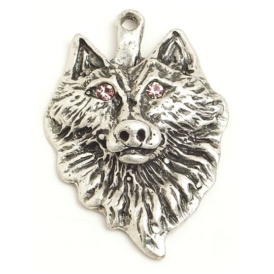 Pendant Wolf 35x24mm Antique Silver Lead Free / Nickel Free