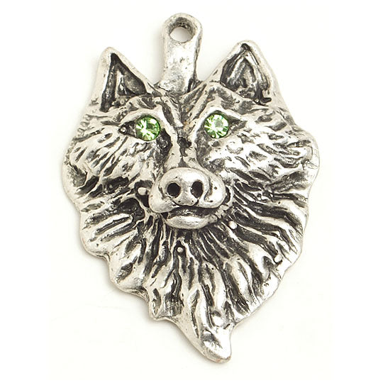 Pendant Wolf 35x24mm Antique Silver Lead Free / Nickel Free