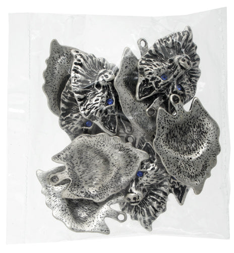 Pendant Wolf 35x24mm Antique Silver Lead Free / Nickel Free