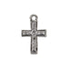 Pendant - Etched Cross 18x13mm Antique Silver Lead Free / Nickel Free