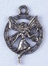 Pendant - Fairy In Circle 15mm Antique Silver Lead Free / Nickel Free