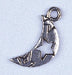 Pendant - Moon With Cut Star Pewter Lead & Nickel Free