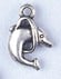 Pendant - Metal Dolphin Antique Silver Lead Free Nickel Free