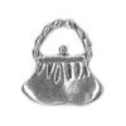 Pendant - Purse Antique Silver Lead Free