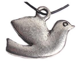 Pendant - Dove Antique Silver Lead Free