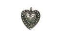 Pendant - Heart Antique Pewter Lead Free