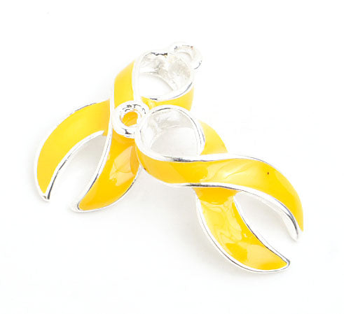 Pendant - Awareness Ribbon Curved 23mm 