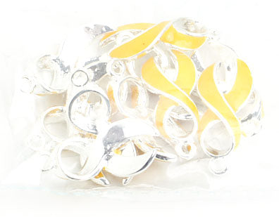 Pendant - Awareness Ribbon Curved 23mm 