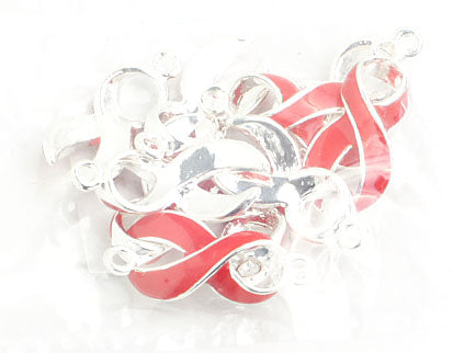 Pendant - Awareness Ribbon Curved 23mm 