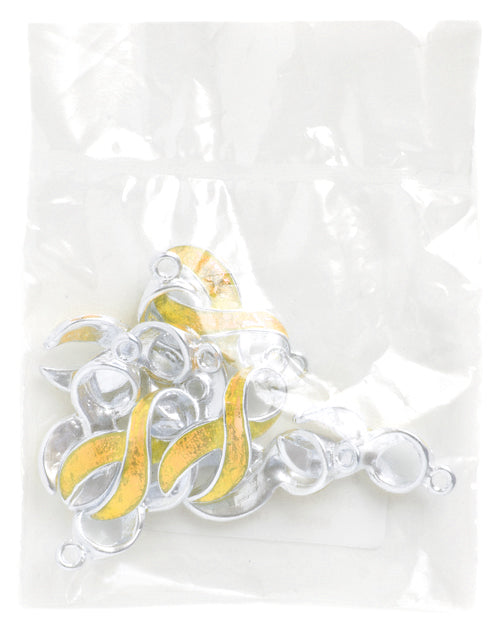 Pendant - Awareness Ribbon Curved 23mm 