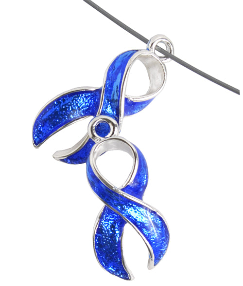 Pendant - Awareness Ribbon Curved 23mm 