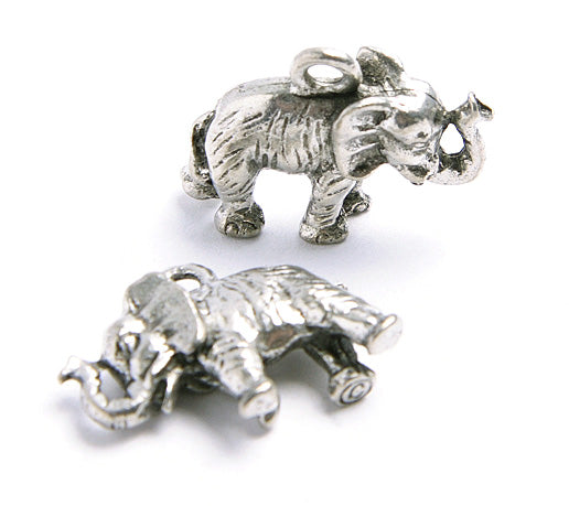 Pendant - Elephant 18x12mm Antique Silver Lead Free / Nickel Free