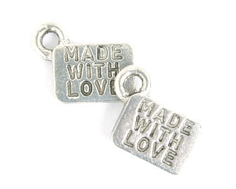 Pendant - Made With Love Antique Pewter Lead Free