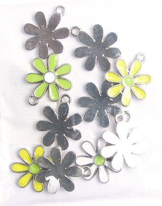 Pendant - Flower Assorted Colors Lead Free