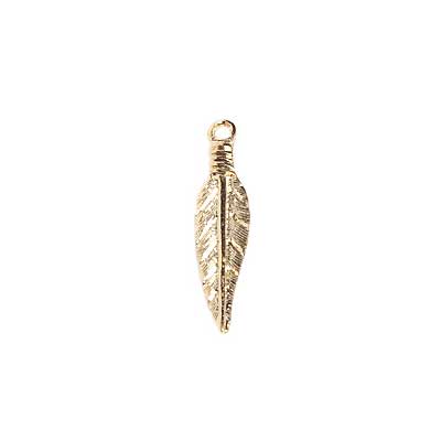 Metal Feather Pendant Lead Free / Nickel Free - Cosplay Supplies Inc