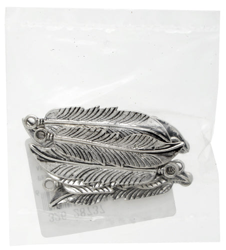 Pendant Feather 44x10mm  Lead Free / Nickel Free