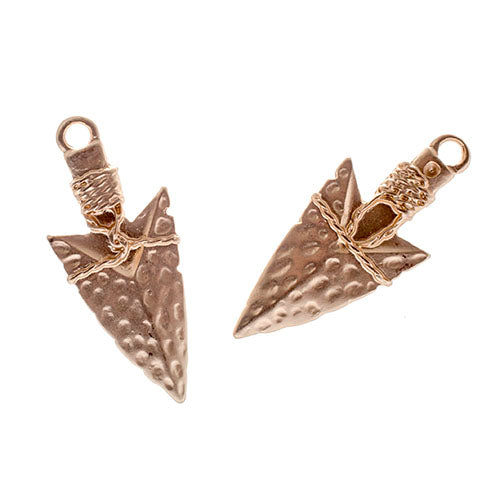 Pendant Arrowhead Matt Gold Lead Free Nickel Free