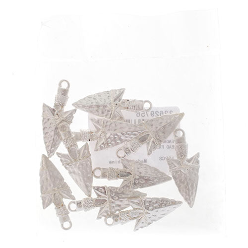 Pendant Arrowhead Matt Silver Lead Free