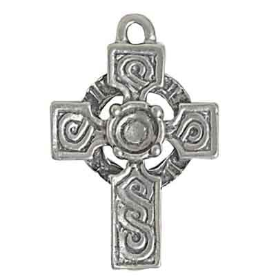 Pendant - Fancy Cross 38x29mm Antique Silver Lead Free / Nickel Free - Cosplay Supplies Inc