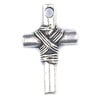 Pendant Cross Wrapped With Rope 30x18mm Nickel & Lead Free