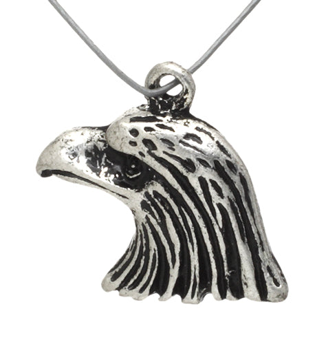 Pendant - Eagle Head Small Antique Silver Lead Free / Nickel Free