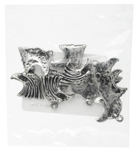 Pendant - Eagle Head Small Antique Silver Lead Free / Nickel Free