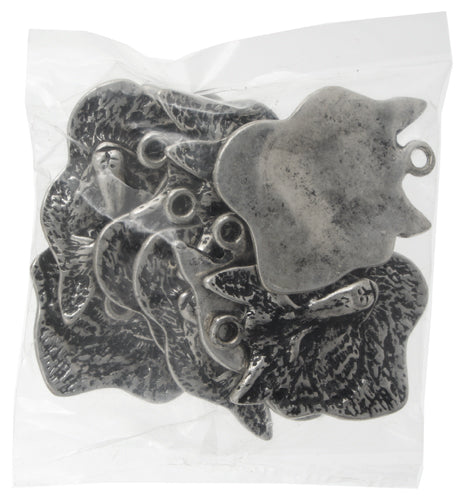 Pendant - Wolf's Head Large Antique Silver Lead Free / Nickel Free