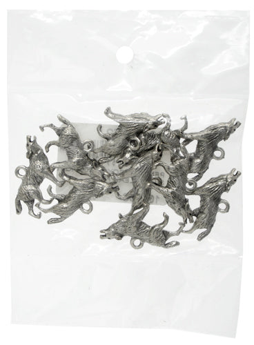 Pendant - Coyote Antique Silver Lead Free