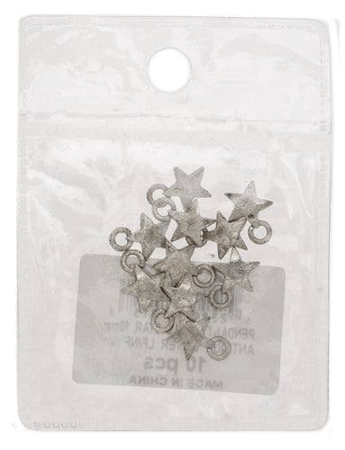 Pendant - Small Star 10mm Antique Silver Lead Free / Nickel Free