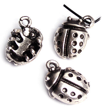 Pendant - Ladybug Antique Silver Lead Free / Nickel Free