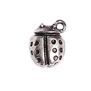 Pendant - Ladybug Antique Silver Lead Free / Nickel Free