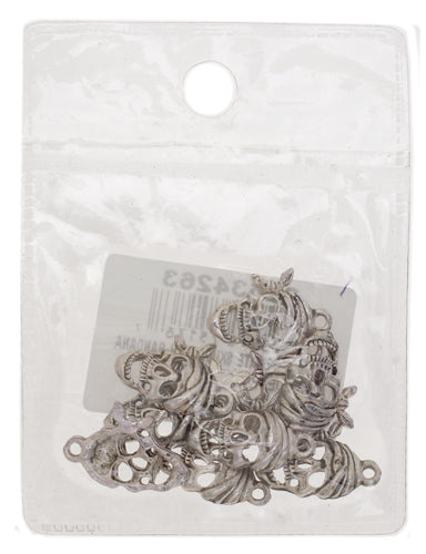 Pendant - Pirate Skull With Bandana Antique Silver Lead Free / Nickel Free