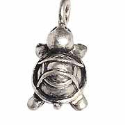 Pendant - Cartoon Turtle Antique Silver Lead Free / Nickel Free