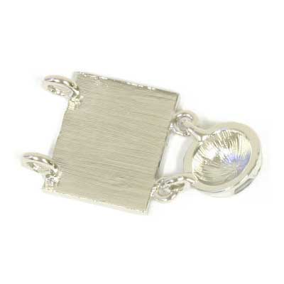 Pendant - Flag With Halfdome Soccer W/ 2 Loops 34mm Argentina - Cosplay Supplies Inc