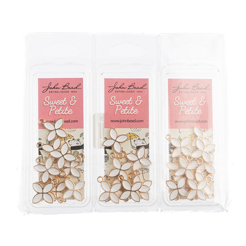 Sweet & Petite Charms 15x18mm Four Petals 10pcs