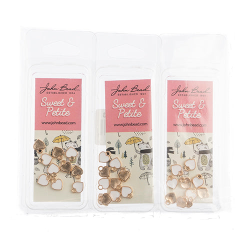 Sweet & Petite Charms 7x8mm Small Hearts 10pcs