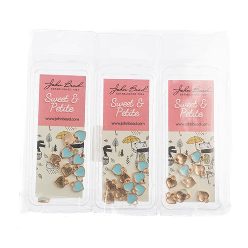 Sweet & Petite Charms 7x8mm Small Hearts 10pcs