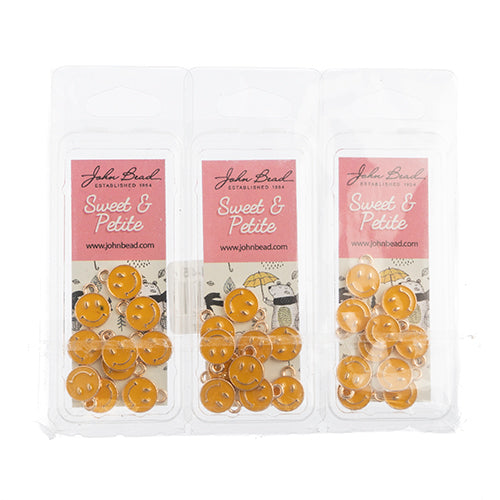 Sweet & Petite Charms 10x13mm Happy Face 10pcs